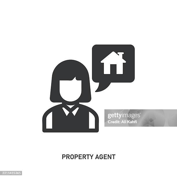 property agent glyph solid icon. solid icon that can be applied anywhere, simple, pixel perfect and modern style. - commodities traders stock illustrations