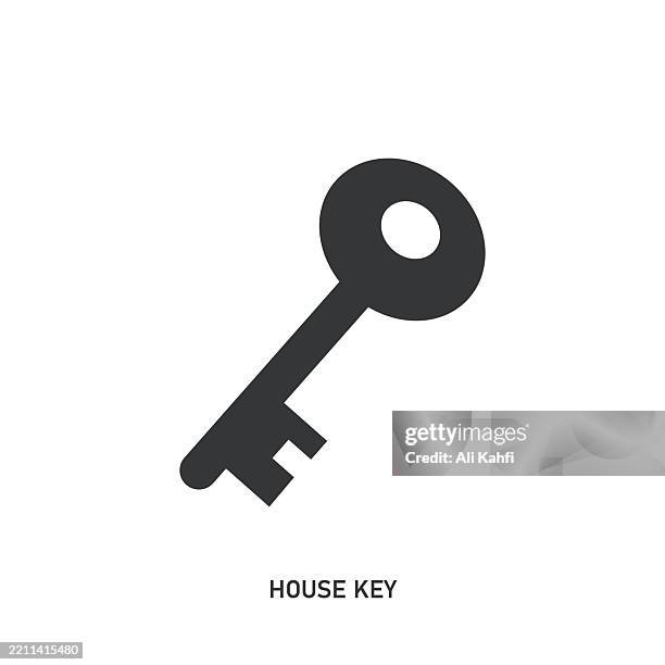 house key glyph solid icon. solid icon that can be applied anywhere, simple, pixel perfect and modern style. - construction owner stock illustrations