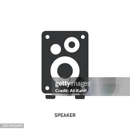 Speaker glyph solid icon. Solid icon that can be applied anywhere, simple, pixel perfect and modern style. Speaker glyph solid icon. Solid icon that can be applied anywhere, simple, pixel perfect and modern style.