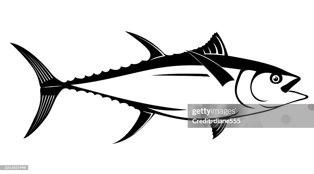 Simple Tuna Icon Isolated On A Transparent Background