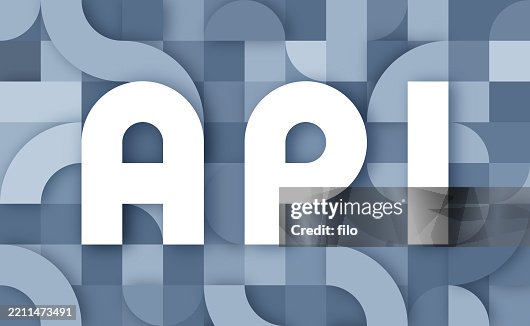 API Application Programming Interface Acronym Tech Concept Background API Application Programming Interface Acronym Tech Concept Background
