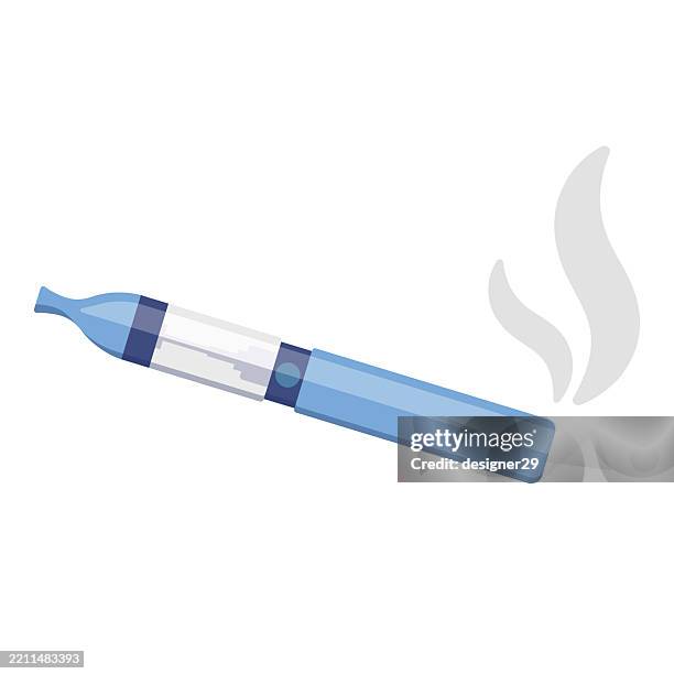 electronic cigarette vector design - electronic cigarette stock illustrations