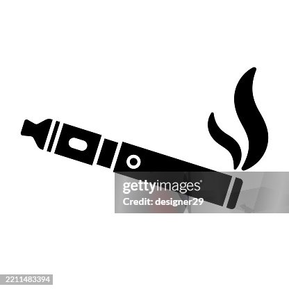 Electronic cigarette icon vector design Electronic cigarette icon vector design