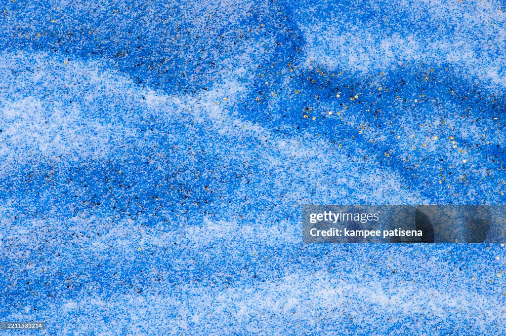 Blue and white glitter texture Sand art Background