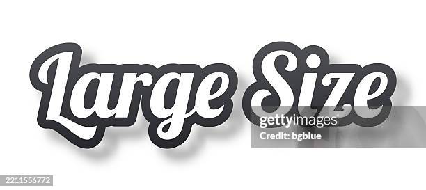large size - 3d text with shadow on white background - biggest stock illustrations