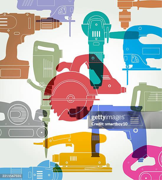 power tools - lithium ion battery stock illustrations