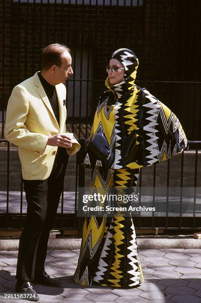 Barbara Streisand and director Vincente Minnelli 1970 during filming 'On A Clear Day You Can See Forever'.