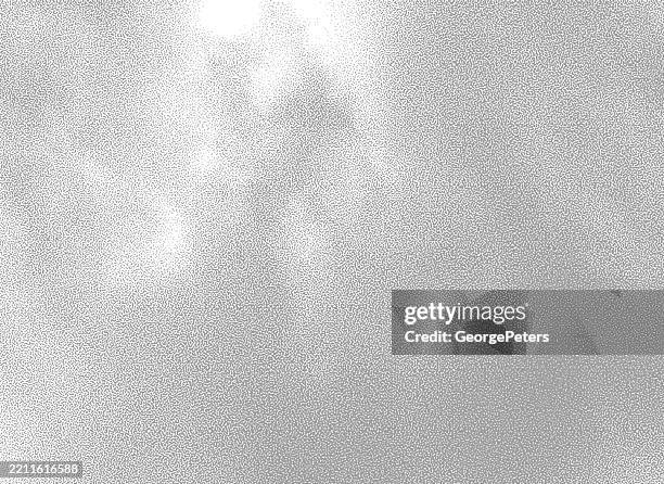 stipple illustration of cumulus clouds - muted colors stock illustrations