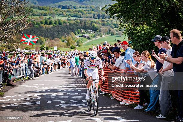 Tadej Pogacar of UAE Team Emirates - XRG of Slovenia during the match between Liege v Bastogne - Liege 2025 Men's Elite on April 27, 2025