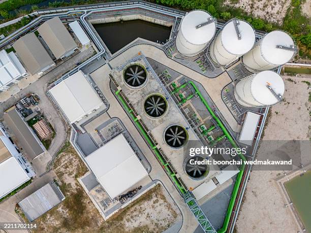 ccs facilities capture carbon dioxide emissions from industrial processes and power plants,then store it underground to prevent it from entering the atmospherehelping to reduce greenhouse gas emission - gas turbine stock pictures, royalty-free photos & images