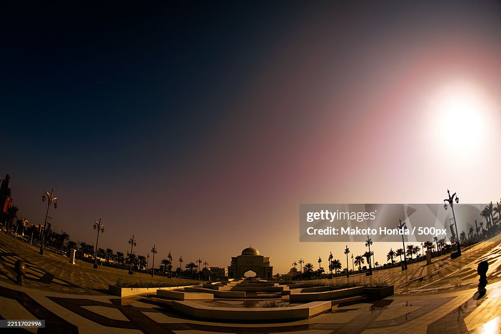 Low angle view of silhouette of buildings against sky during sunset
