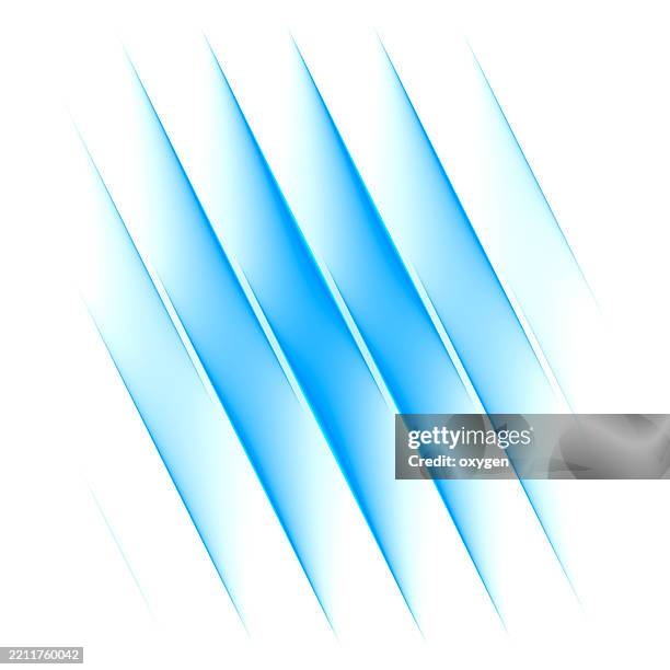 abstract blue diagonal light streaks on white background - grand morph stock pictures, royalty-free photos & images