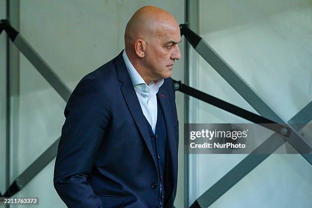 Former footballer and current Olympiacos manager Darko Kovacevic is present during the AEK-Olympiacos match for the 4th round of the Championship...