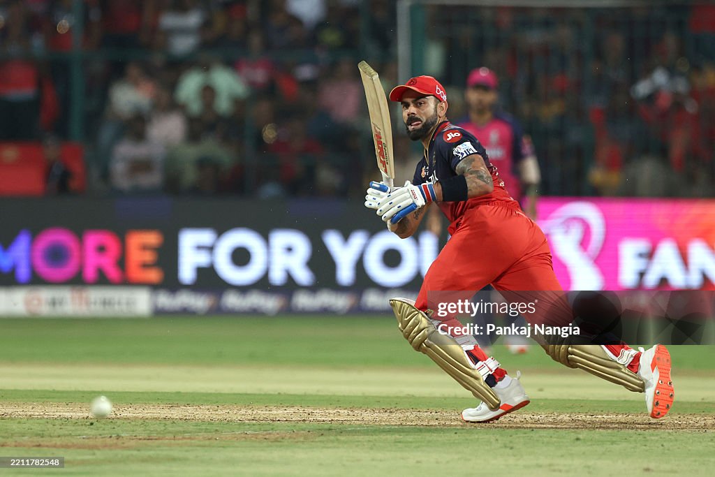 Virat Kohli of Royal Challengers Bengaluru play a shot during the ...