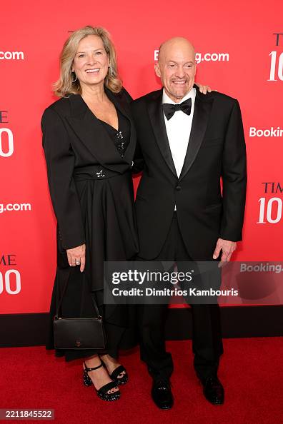 Lisa Cadette Detwiler and Jim Cramer attend the 2025 TIME100 Gala at ...