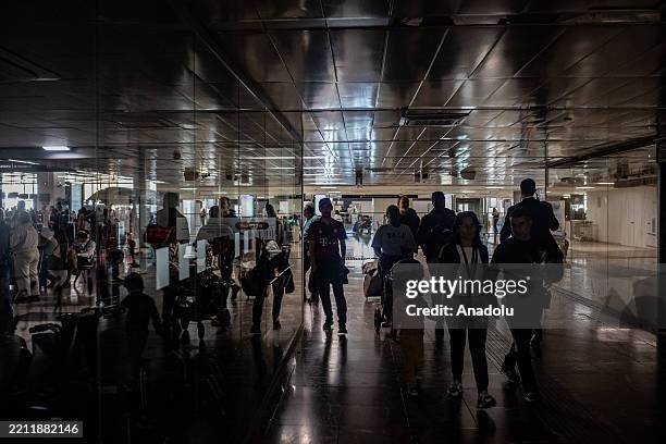 Sants train station have been evacuated as a widespread power outage strikes Spain and Portugal around midday Monday while the causes are still...