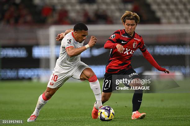 Ryotaro ARAKI of Kashima Antlers in action during the J.LEAGUE MEIJI YASUDA J1 12th Sec. Match between Kashima Antlers and Nagoya Grampus at Kashima...