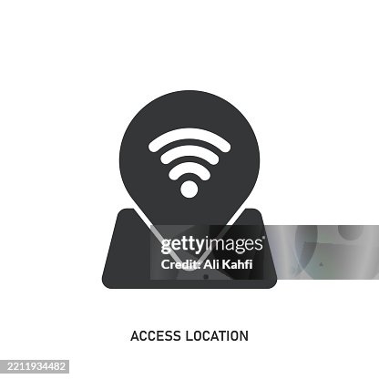 Access Location glyph solid icon. Solid icon that can be applied anywhere, simple, pixel perfect and modern style. Access Location glyph solid icon. Solid icon that can be applied anywhere, simple, pixel perfect and modern style.