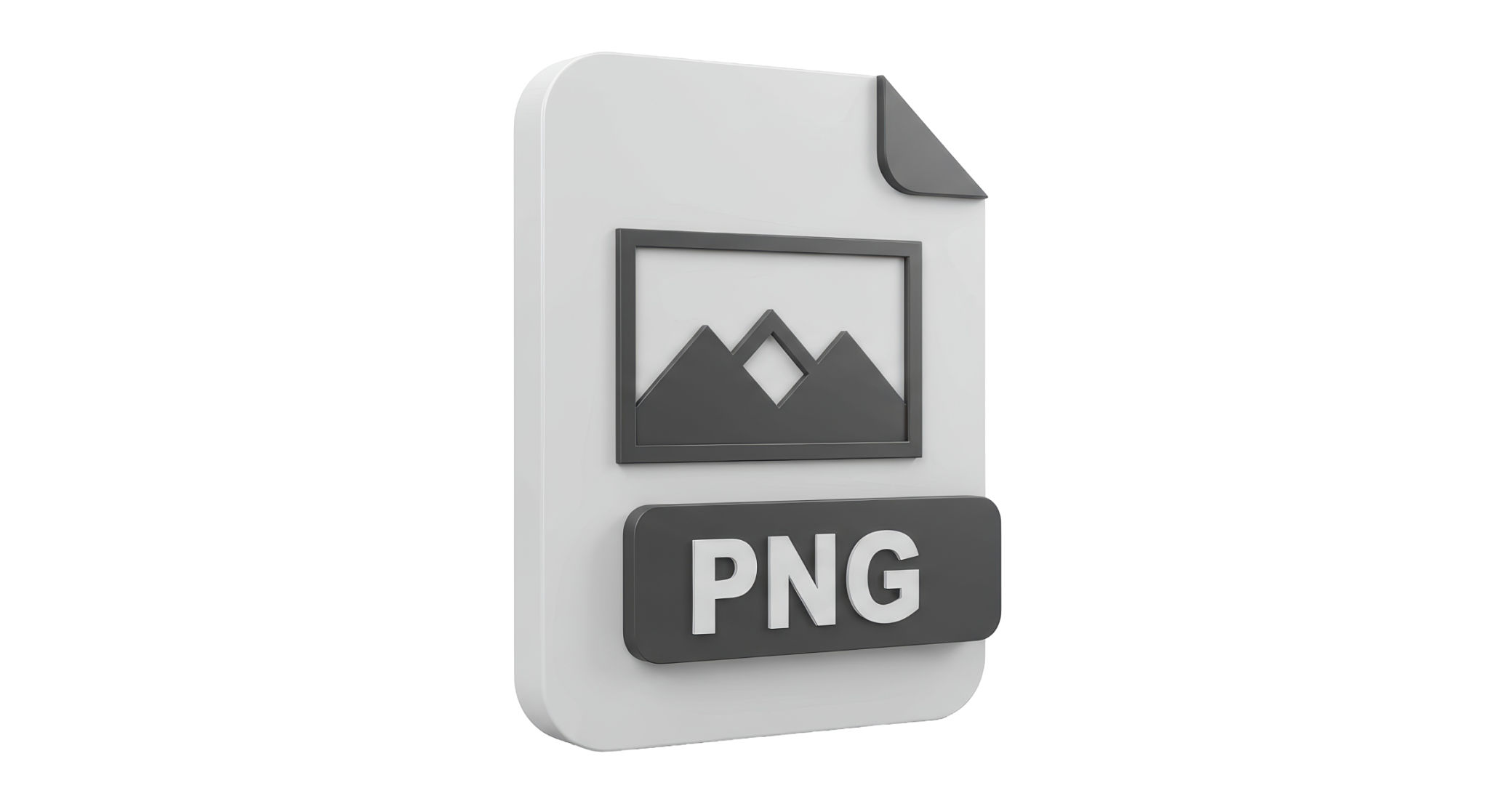 Isolated PNG File Icon with Mountain Image Isolated PNG File Icon with Mountain Image