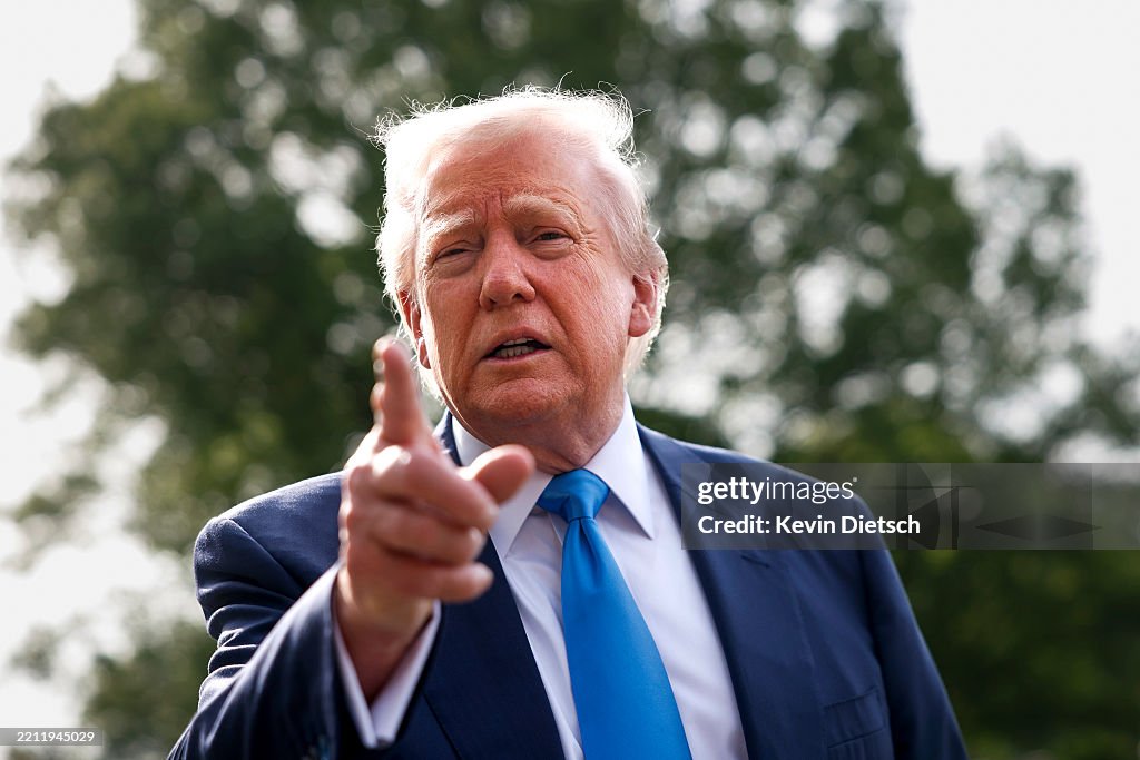 President And Mrs Trump Depart White House For Rome