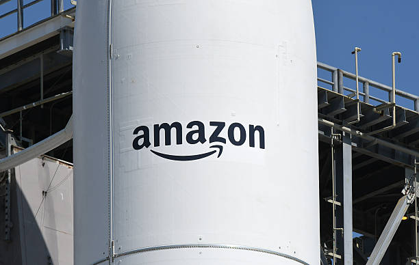United Launch Alliance Atlas V rocket carrying Amazon's first batch of 27 Kuiper internet satellites stands ready for launch at pad 41 at Cape...