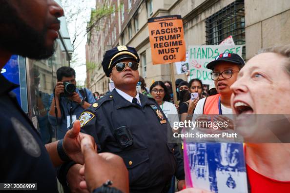 Protestors March From City College To Columbia U. To Protest Trump Policies Protestors March From City College To Columbia U. To Protest Trump Policies