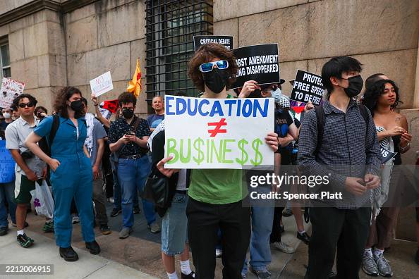 Protestors March From City College To Columbia U. To Protest Trump Policies Protestors March From City College To Columbia U. To Protest Trump Policies