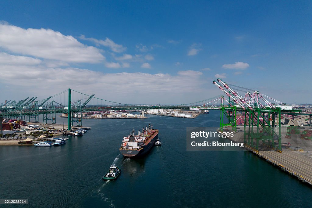 Operations At The Ports of Los Angeles And Long Beach Amid US-China Trade War