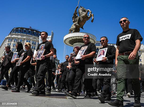 Parents of night club fire victims march in Skopje, News Photo