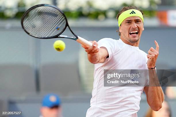 Alexander Zverev dejected after lossing the match between Francisco Cerundolo of Argentina and Alexander Zverev of Germany during the Men's Singles...