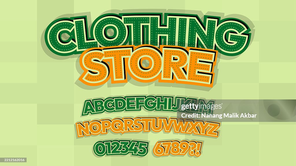 Cloth Design Text Clothing Store Editable Text Effect Text Can Be Changed In Graphic ...