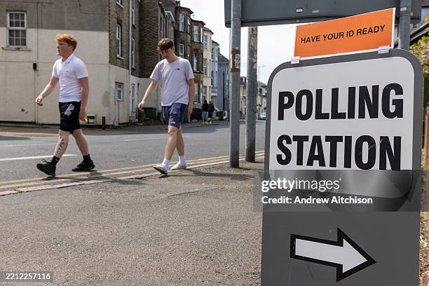 Members of the public head to their local polling stations to vote in the local council elections for their next council leaders on the 1st of May...