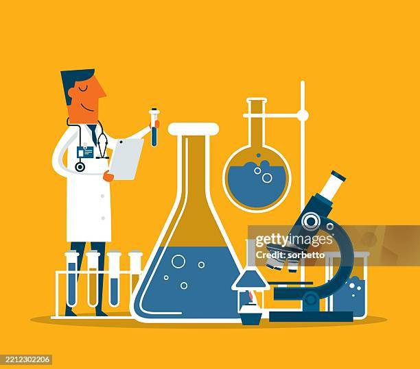 medical scientist - microbiologist stock illustrations