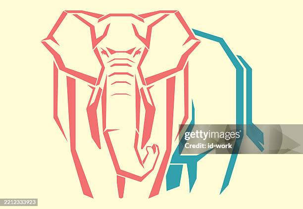 stockillustraties, clipart, cartoons en iconen met elephant icon - grote-vijf-wilde-dieren