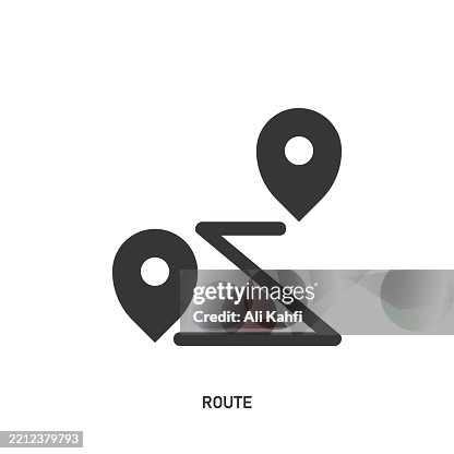 Route glyph solid icon. Solid icon that can be applied anywhere, simple, pixel perfect and modern style. Route glyph solid icon. Solid icon that can be applied anywhere, simple, pixel perfect and modern style.