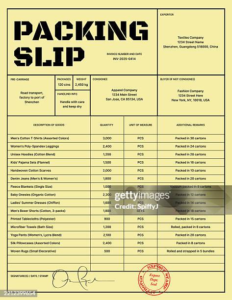 packing slip - accounting ledger stock illustrations