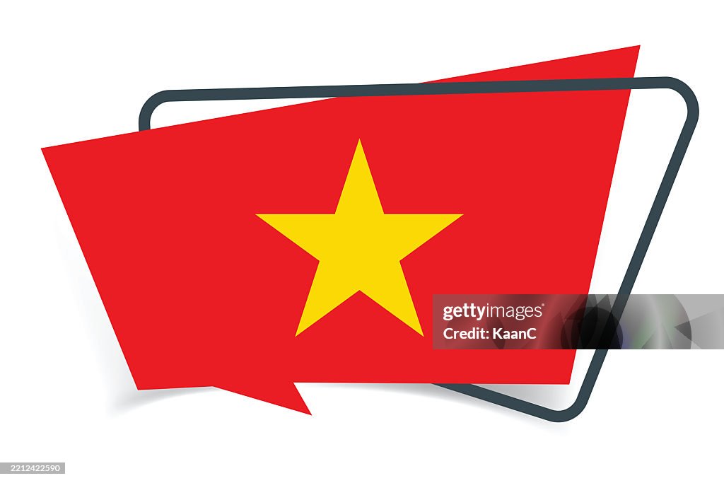 Flag of Vietnam vector stock illustration