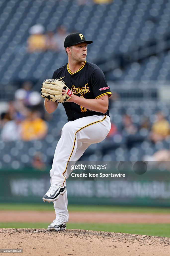 Pitcher Stratton Pittsburgh Pirates pitcher Hunter Stratton delivers a pitch during an ...