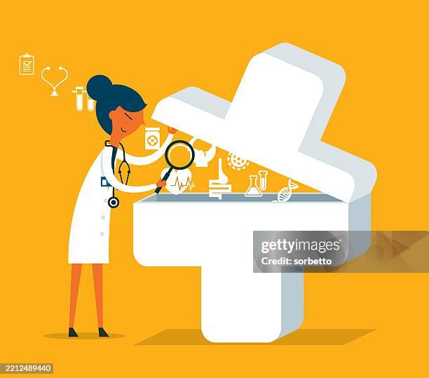 research - analyzing - scientific research stock illustrations