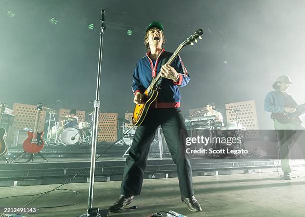 Djo performs at Masonic Temple Theater on April 28, 2025 in Detroit, Michigan.