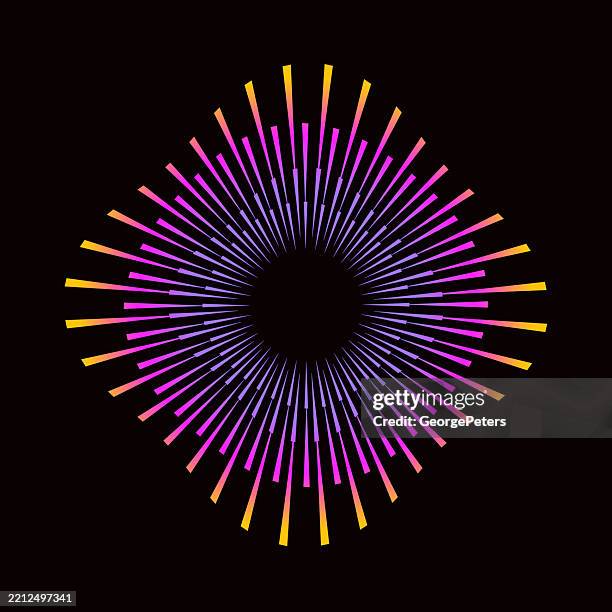 diamond shaped sunburst with light beams - spotlight icon stock illustrations