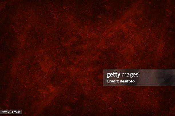 old rustic dirty messy splattered weathered run down red maroon colored blotched grunge marble granite wall textured effect horizontal vector backgrounds or abstract wallpaper with vignette, dark corners - blood smudge stock illustrations