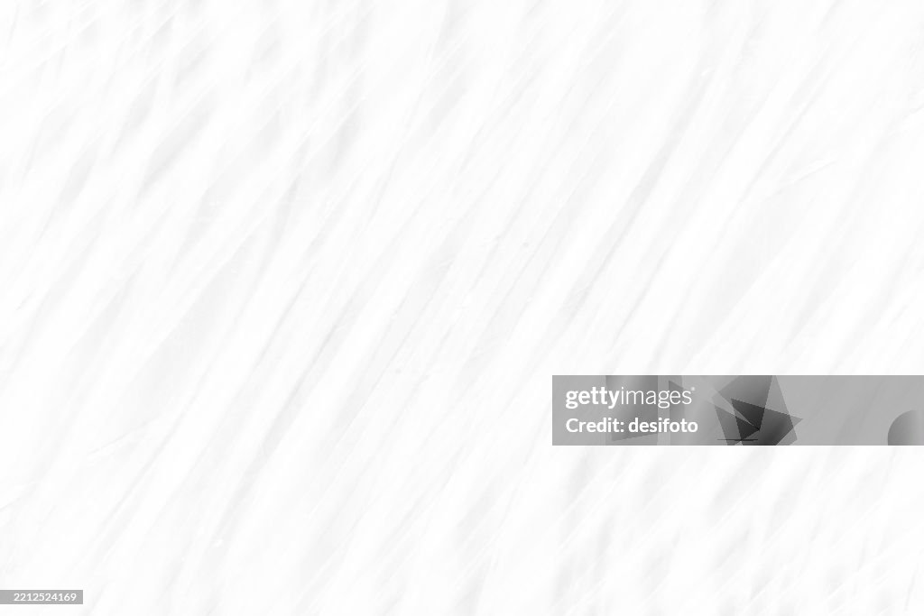 Blank empty very light grey and white colored grayscale horizontal vector background of wool or thread loom, knitted yarn making luxuriant textile fashion or whitewashed plastered stucco wall backdrop