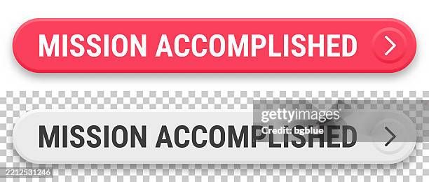 Mission Button Mission Accomplished 3d Click Web Buttons On Blank Background High-Res ...