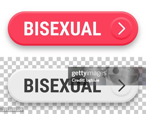 Bisexual - 3D click web buttons on blank background Bisexual - 3D click web buttons on blank background