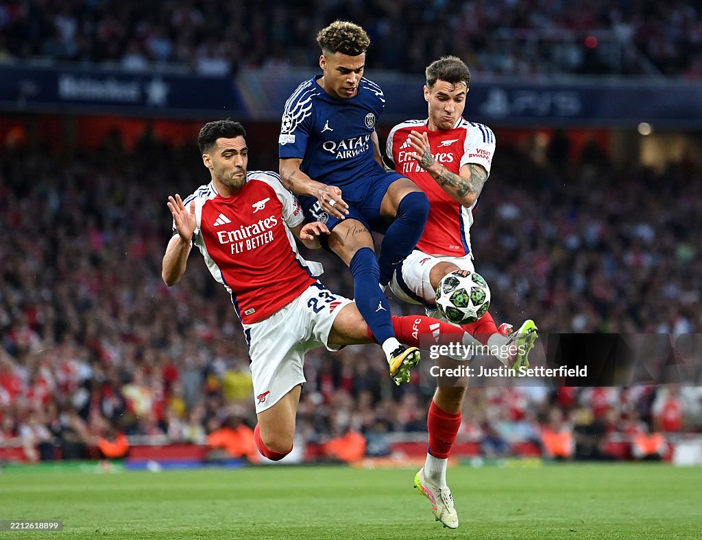 Arsenal FC v Paris Saint-Germain - UEFA Champions League 2024/25 Semi Final First Leg