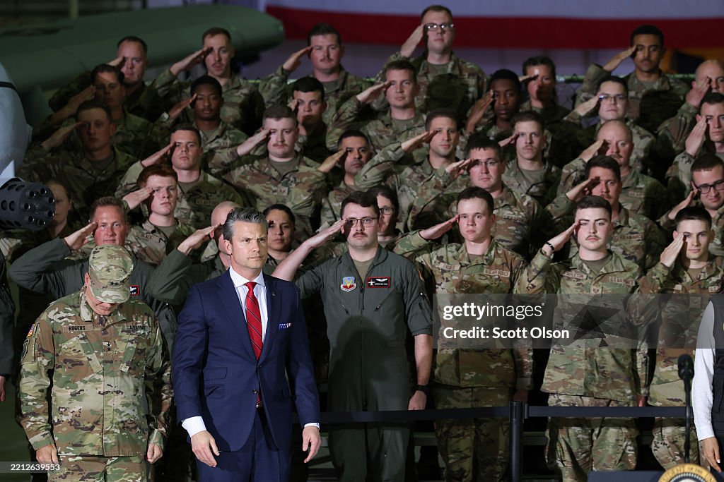President Trump Visits Selfridge Air National Guard Base In Michigan