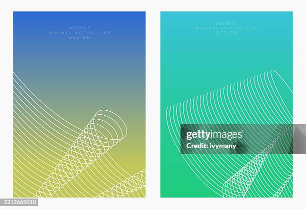 colors gradient minimal blend flowing line template background collection - linear process vector stock illustrations