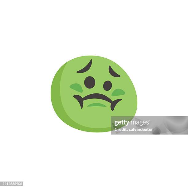 emoji icon symbol - nausea stock illustrations