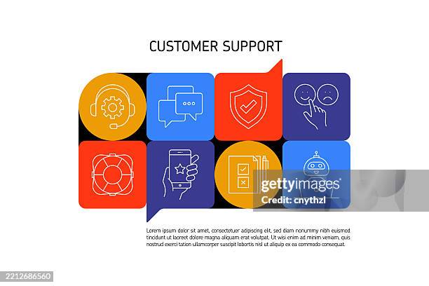 customer support concept banner design. support, solution, contact, assistance, helpdesk - admin assistant stock illustrations